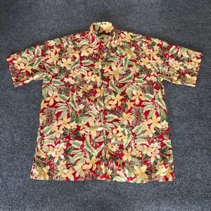 Tori Richard Hawaiian Shirt‎ Mens Medium Floral Aloha Short Sleeve Resort Casual